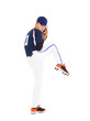 © Tom Wang - baseball player pitcher ready pose throwing ball