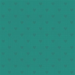 Aufkleber - seamless hearts polka dot pattern with retro texture