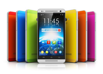 Poster - Modern touchscreen smartphones