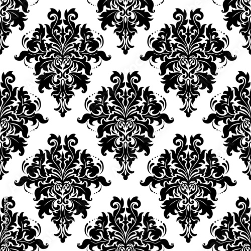 Nowoczesny obraz na płótnie Intricate foliate arabesque seamless pattern