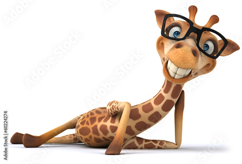 einzelne bedruckte Lamellen - Giraffe (von Julien Tromeur)