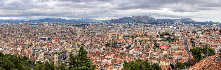 Sticker - Panorama of Marseille from Notre-Dame de la Garde