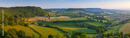 Fotoboard na płycie Idylliczna wiejska ziemia uprawna, cotswolds uk