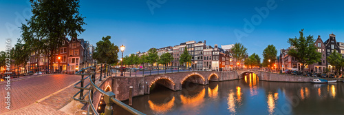 Plakat Refleksje z Amsterdamu w Holandii