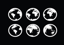 Globe Earth Vector Icons Themes Idea Design