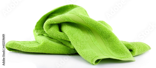 Cuadros en Lienzo Colorful towel isolated on white