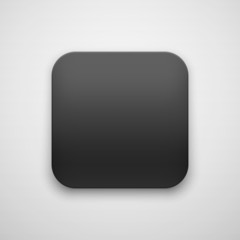 Wall Mural - black abstract blank app icon button template