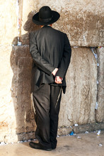 Jew Praying At The Wailing Wall