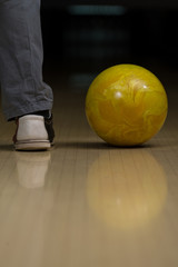 Wall Mural - Bowling Ball Next To The Foot