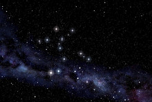 Centaurus Constellation In The Starry Night