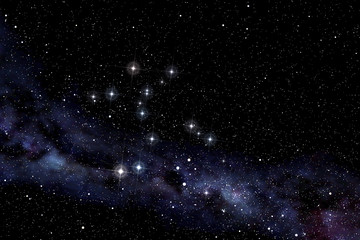 centaurus constellation in the starry night