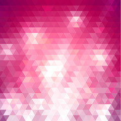 Wall Mural - colorful pink triangles background