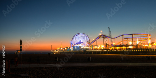 Naklejka samoprzylepna Santa Monica Pier