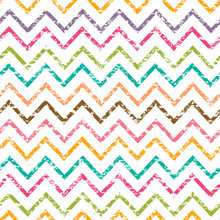 Vector Colorful Grunge Chevron Seamless Pattern Background