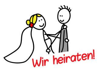 Wall Mural - Wir heiraten