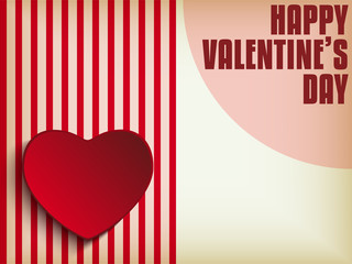 Wall Mural - Valentine Day Heart on Retro  Background