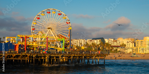 Naklejka samoprzylepna Santa Monica Pier