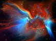 Large glowing nebula