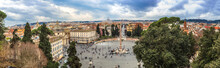 Piazza Del Popolo In Rome, Italy