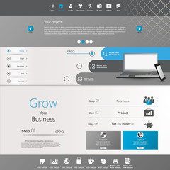 Wall Mural - modern website template