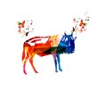 Colorful vector gnu background