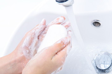 Wall Mural - Washing of hands