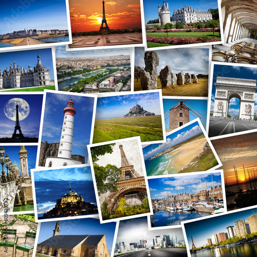 Nowoczesny obraz na płótnie turismo in Francia