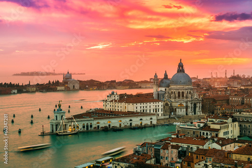 Plakat na zamówienie View of Basilica di Santa Maria della Salute,Venice, Italy