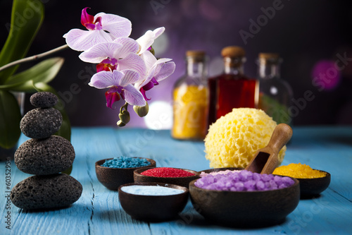 Tapeta ścienna Storczyki, produkty organiczne, spa