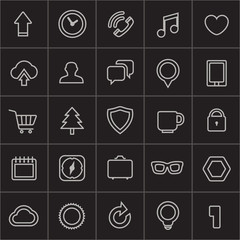 Poster - Modern web icons collection