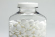 Top half of aspirin bottle, horizontal