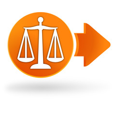 Sticker - justice sur symbole web orange