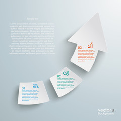 Canvas Print - Success Arrow Three Pieces