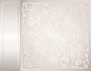Wall Mural - White lace flower.