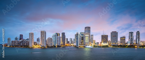 Fotoboard na płycie Miami, panoramę Florydy