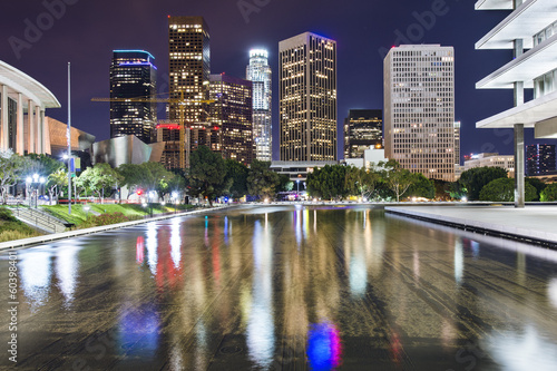 Naklejka samoprzylepna Centrum los angeles, California cityscape