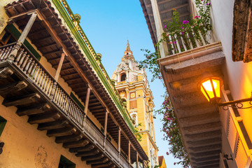 Wall Mural - Colonial Balconies and Church