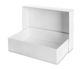 Canvas Print - white Package Box for products