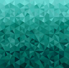 Poster - Abstract Green Triangle Background