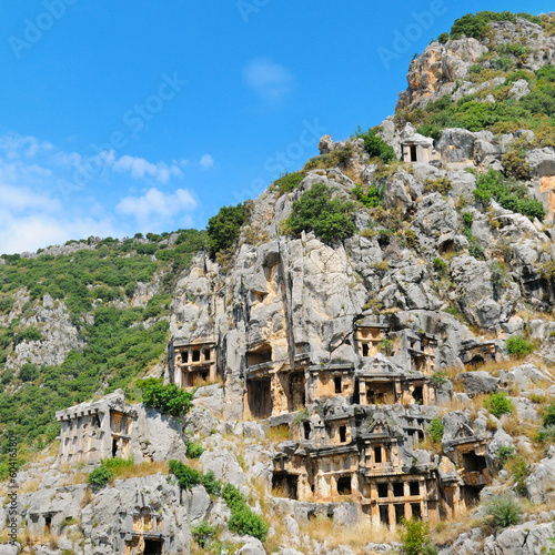 Fotoboard na płycie Groby lycian w demre (myra), Turcja