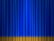 theatre blue gold curtain