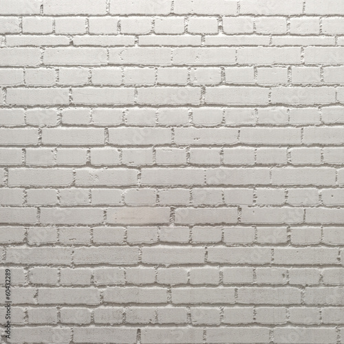 White brick wall Canvas Print