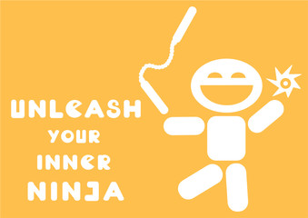 motivational quote unleash your inner ninja