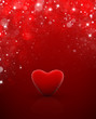 Coeur de Saint Valentin Carte etoile