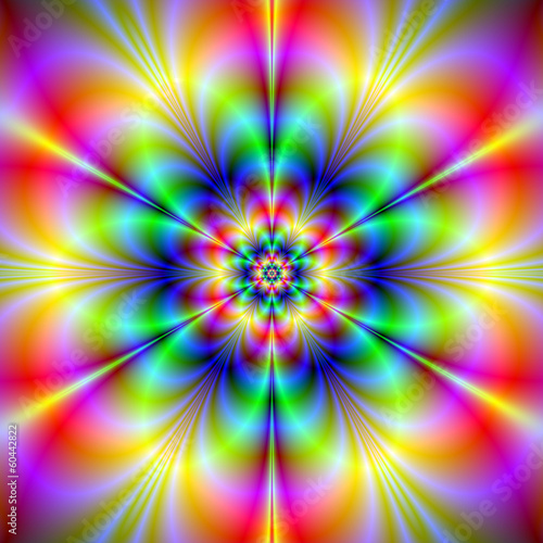 Tapeta ścienna Kwiatowy psychedelia