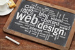 © MarekPhotoDesign.com - web design word cloud on blackboard