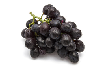 Wall Mural - Ripe grapes isolated on white background