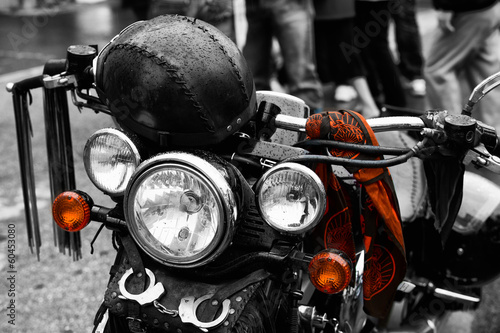 Naklejka na drzwi Motorbike Harley detail