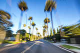 Fototapeta Miasta - Beverly Hills Motion Blur