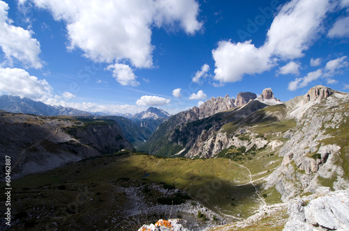 Board z aluminiowym obramowaniem Grupa dreischusterspitze i haunold - dolomity - alpy